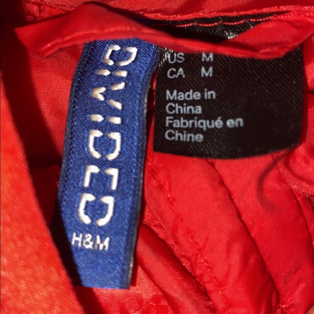 Red puffer jacket - Picture 3 of 3